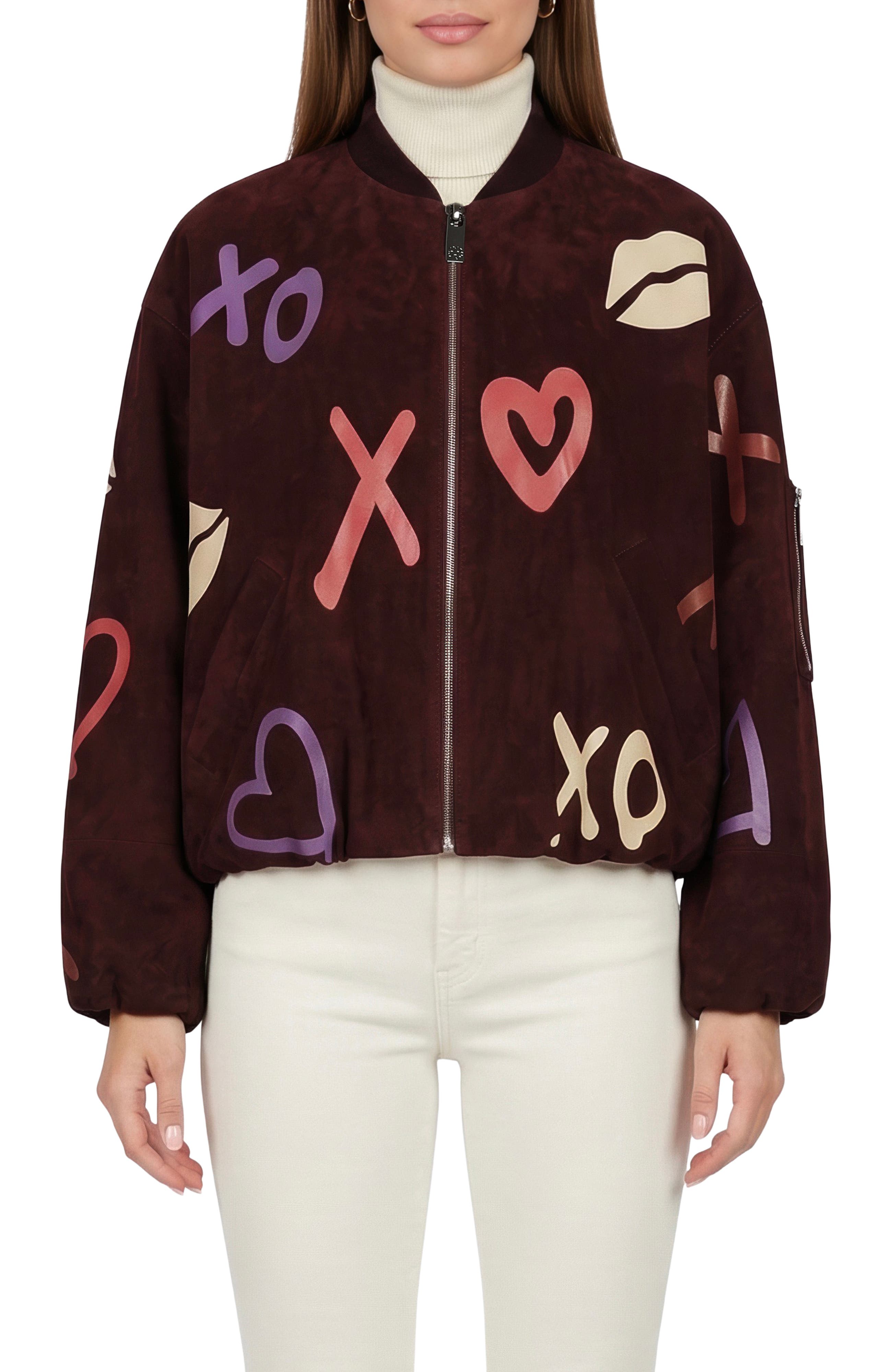 Genuine Metis Suede Bomber Zip Jacket