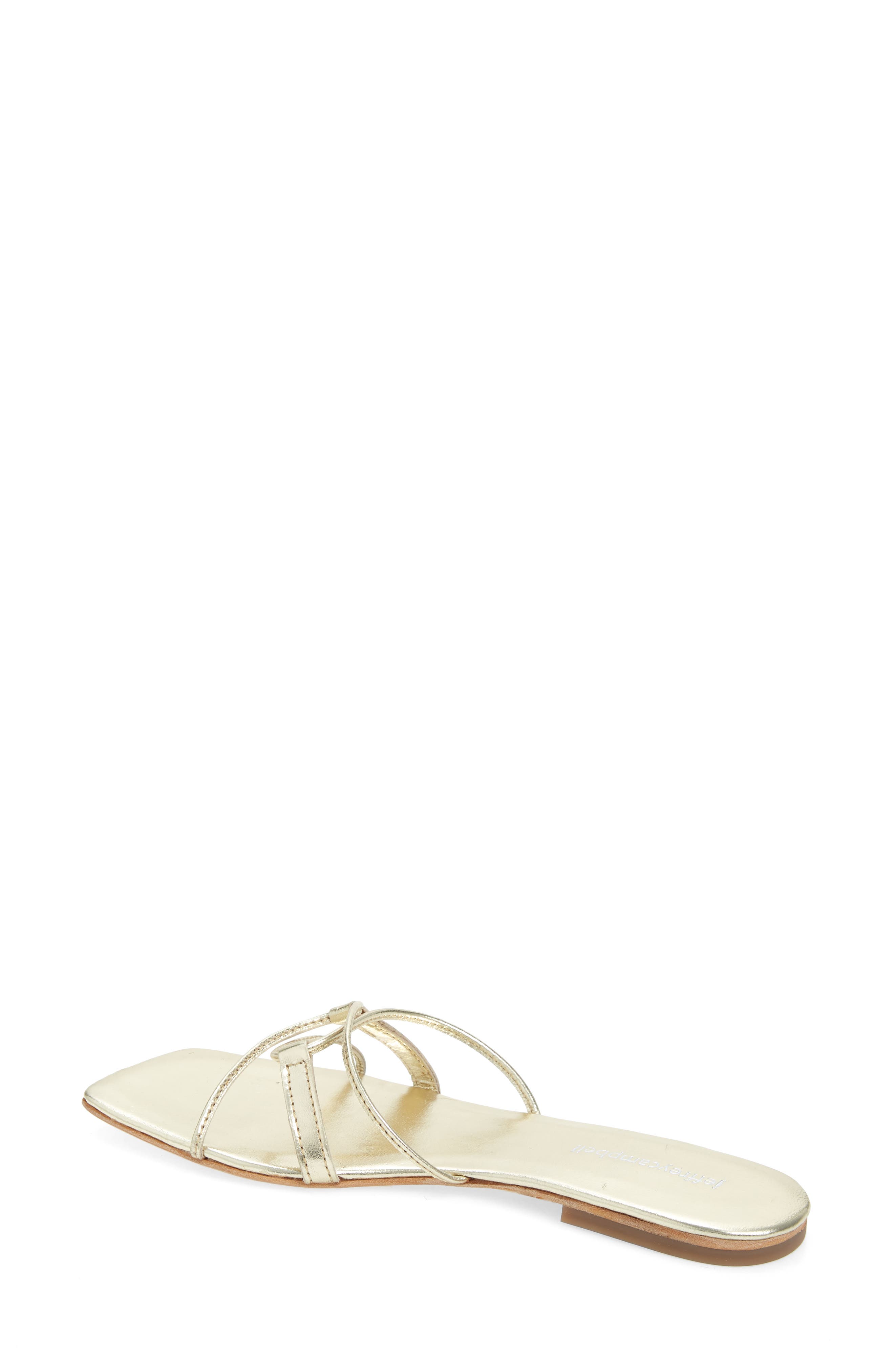 Addison Square Toe Slide Sandal, Alternate, color, GOLD