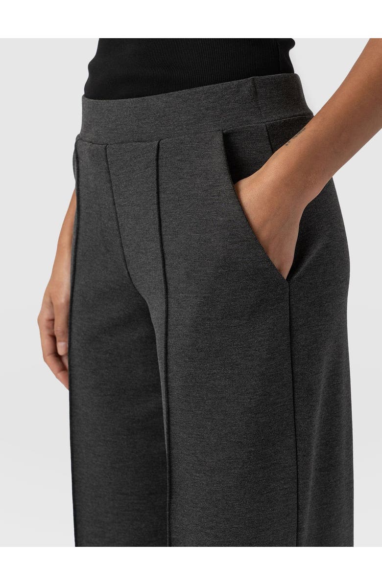 Saint + Sofia Keller Wide Leg Pant, Alternate, color, Charcoal