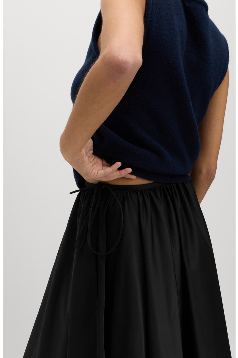 Taffeta Skirt, Alternate, color, BLACK