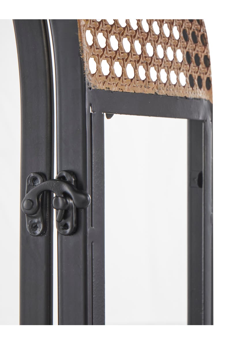 GINGER BIRCH STUDIO Set of 2 Lantern Candleholders, Alternate, color, Black