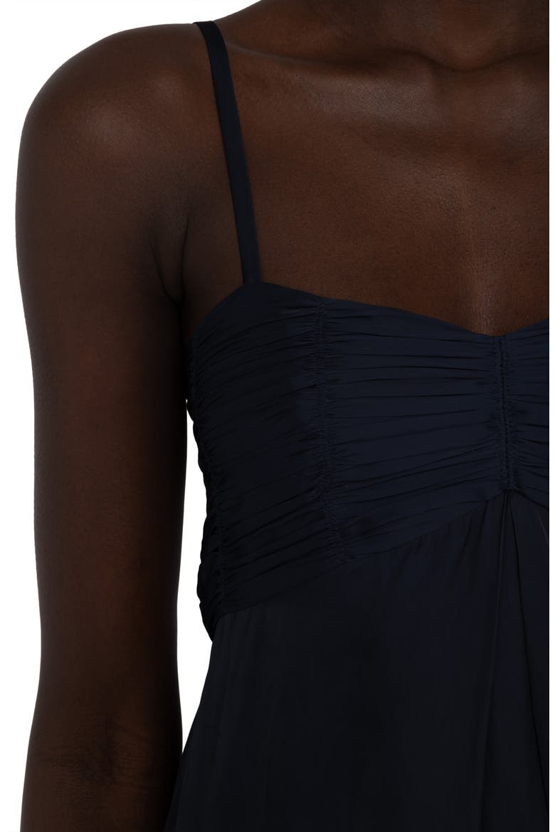 Cippie Pleated Satin Camisole, Alternate, color, ENCRE