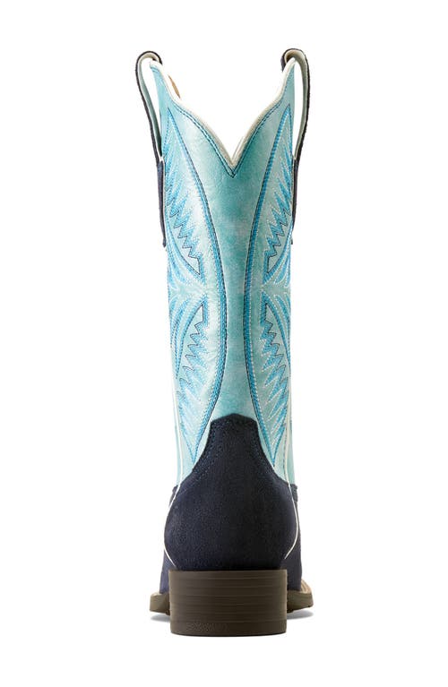 Ariat Round Up Ruidoso Western Boot In Blue
