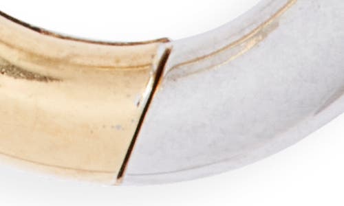 Nordstrom Two-tone Oval Hoop Earrings In Multi