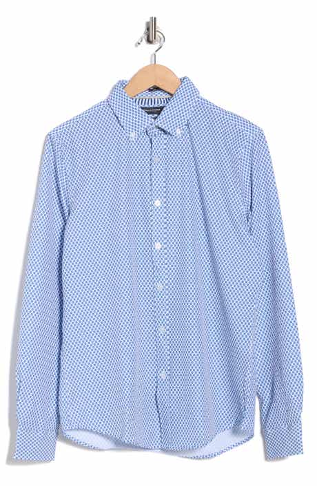 DENIM AND FLOWER Floral Stretch Button-Down Shirt