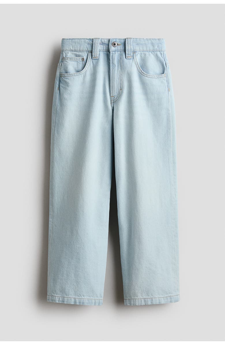 H&M Baggy Fit Jeans, Main, color, Light Denim Blue