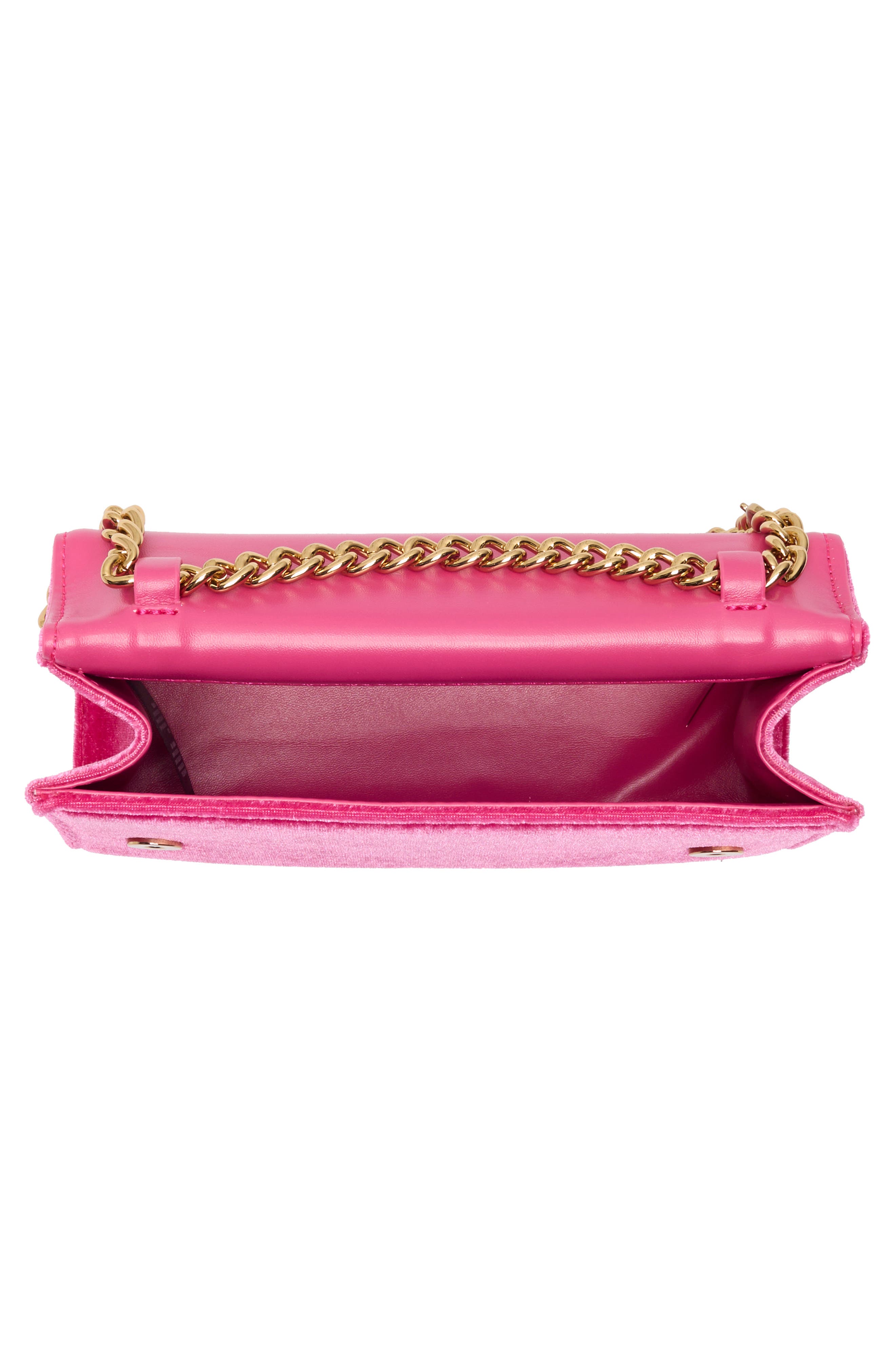 Kurt Geiger London KGL Velvet Clutch, Alternate, color, Bright Pink
