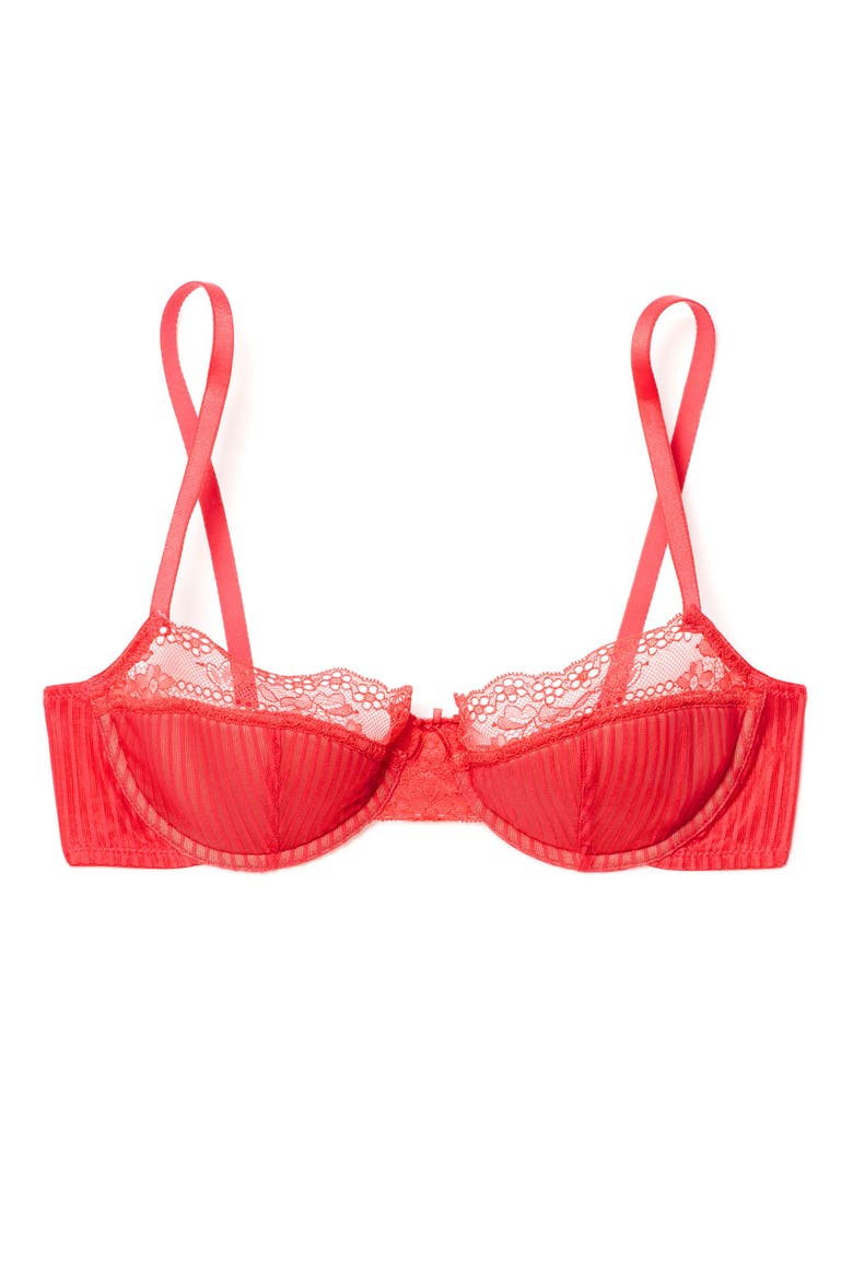 Selma Contour Balconette Bra, Alternate, color, Dark red