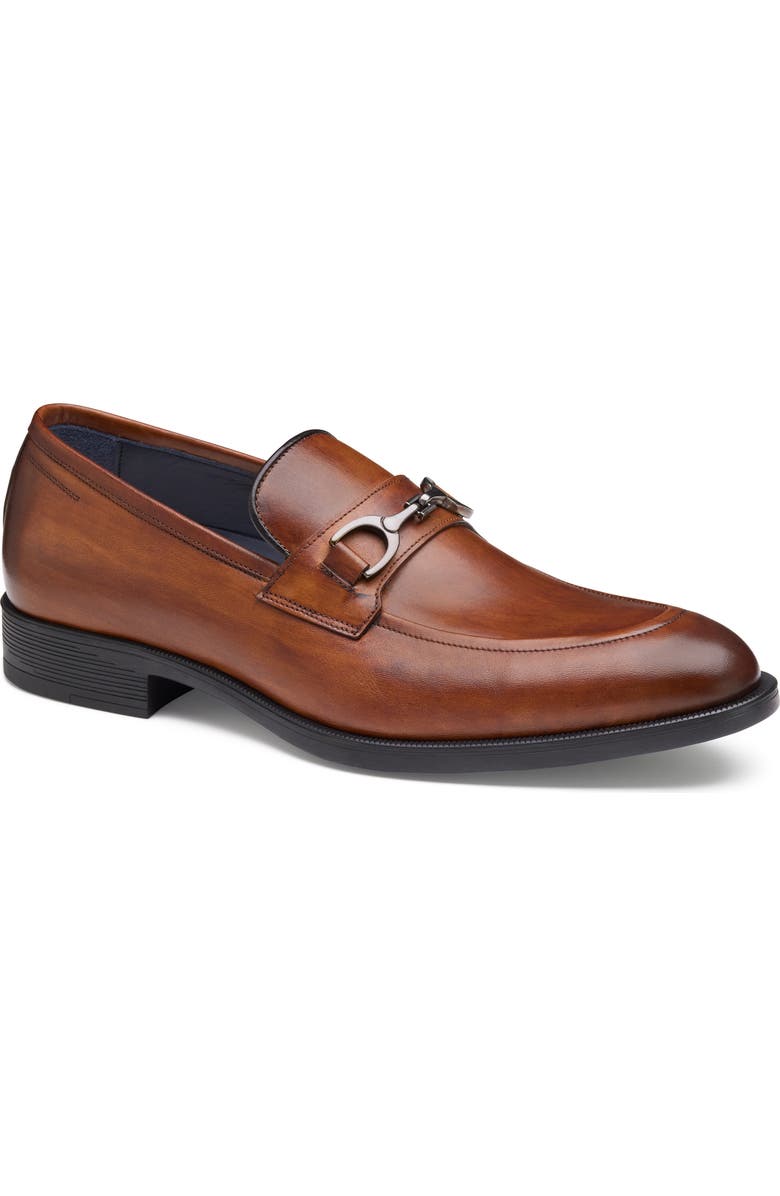 Johnston & Murphy Flynch Bit Loafer, Main, color, Tan Italian Calfskin