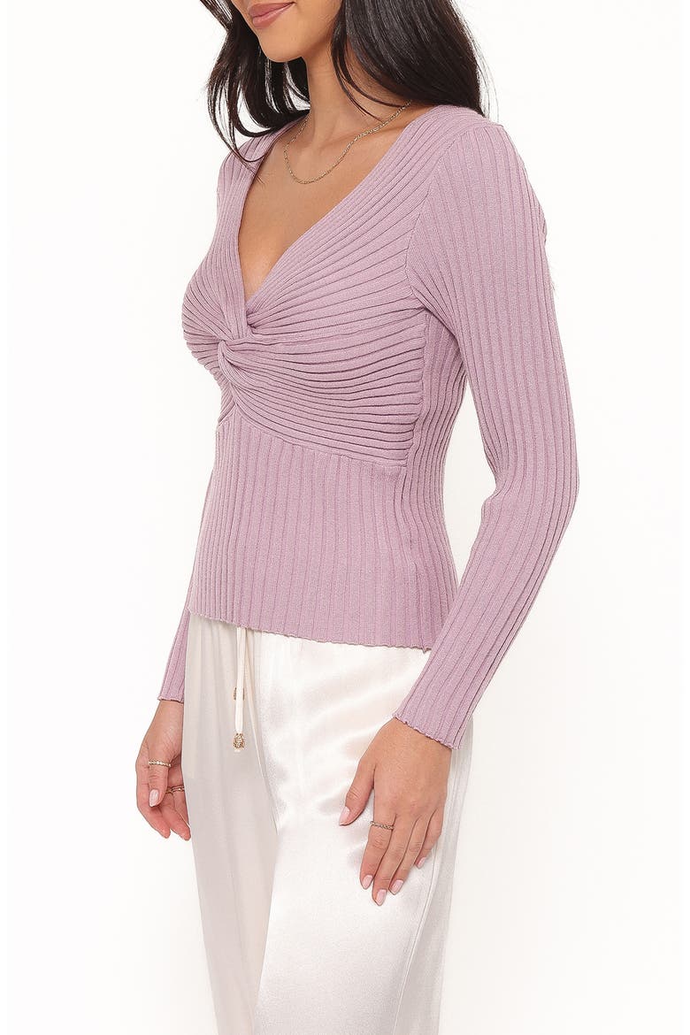 Demi Twist Rib Sweater, Alternate, color, LAVENDER