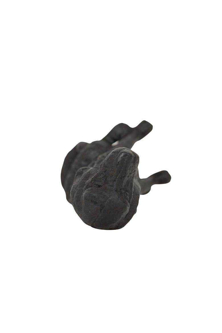 Sitting Dog Decorative Accent Black Cast Iron, Alternate, color, Black