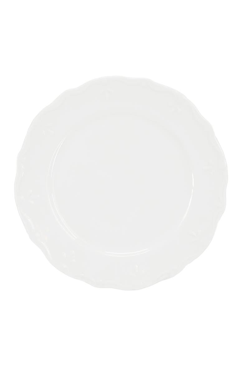 Henryi 6 Piece 8.75 Inch Porcelain Salad Plate Set, Alternate, color, White