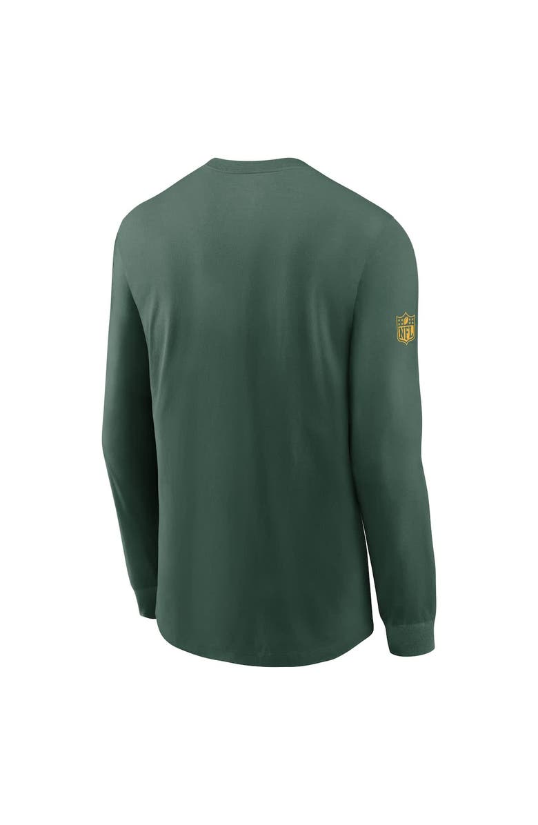 Nike Men's Nike Green Green Bay Packers Sideline Performance Long Sleeve T-Shirt, Alternate, color, Green