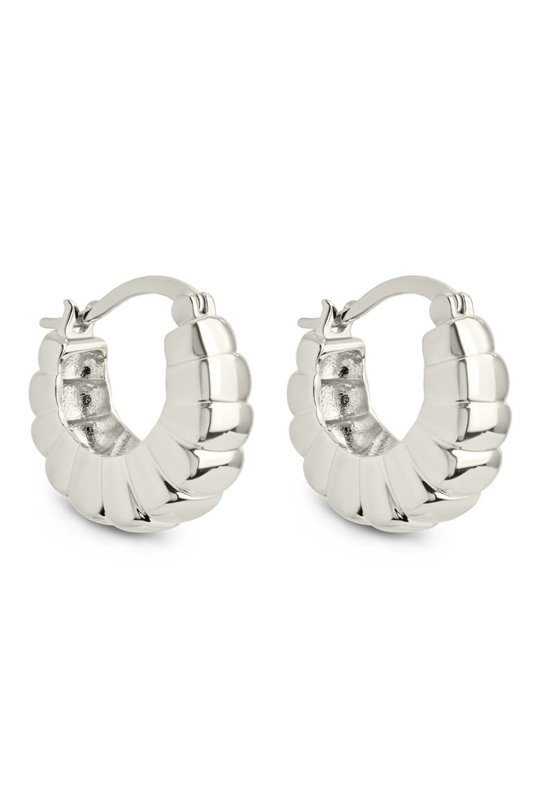 Lysandra Bubble Hoop Earrings, Main, color, SILVER