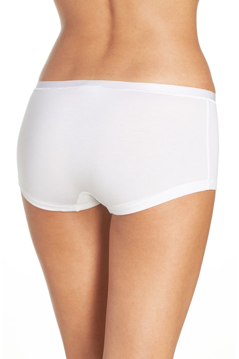 Soft Touch Boyleg Shorts, Alternate, color, WHITE