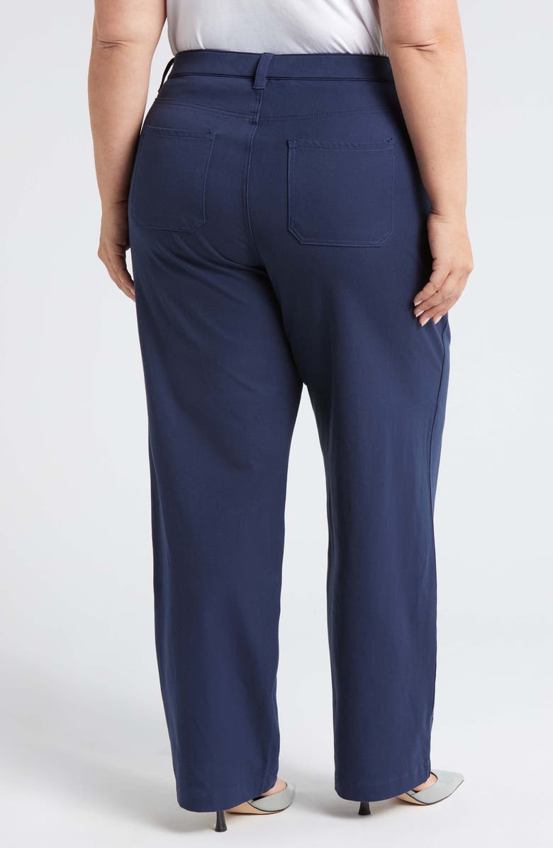 Universal Standard Orchard High Waist Stretch Twill Chino Pants, Alternate, color, Navy