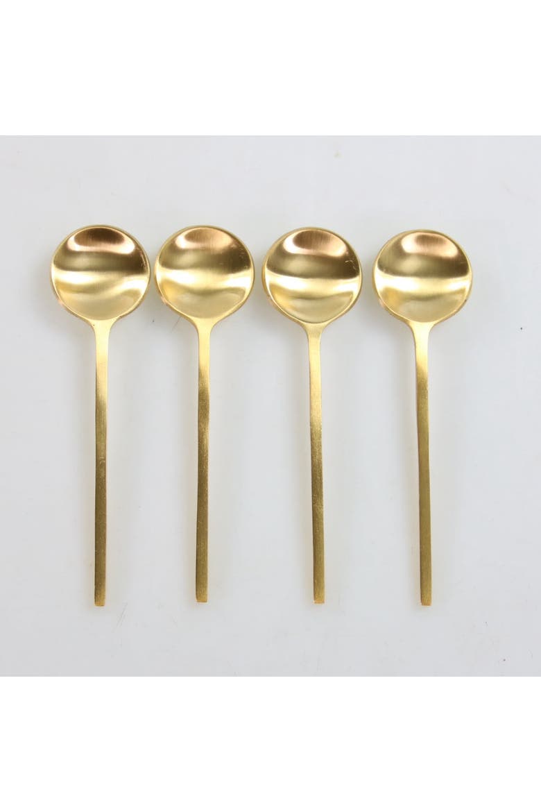 Luxe Mini Spoons - Set of 4, Alternate, color, Gold
