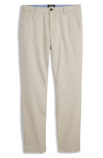 Scotch & Soda Flat Front Stretch Cotton Chino Pants In Multi