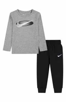 Nike Kids' Swoosh Long Sleeve Tee & Joggers Set