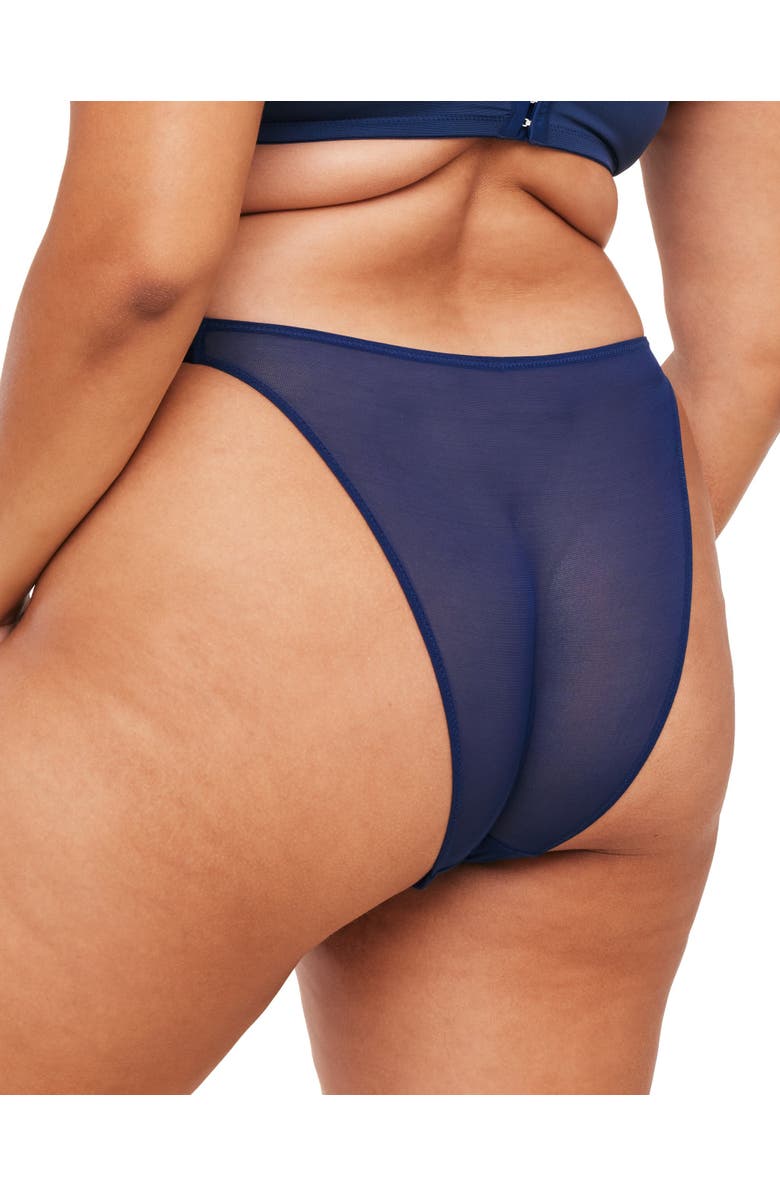 Adore Me Dianna Brazilian Panties, Alternate, color, Novelty Blue