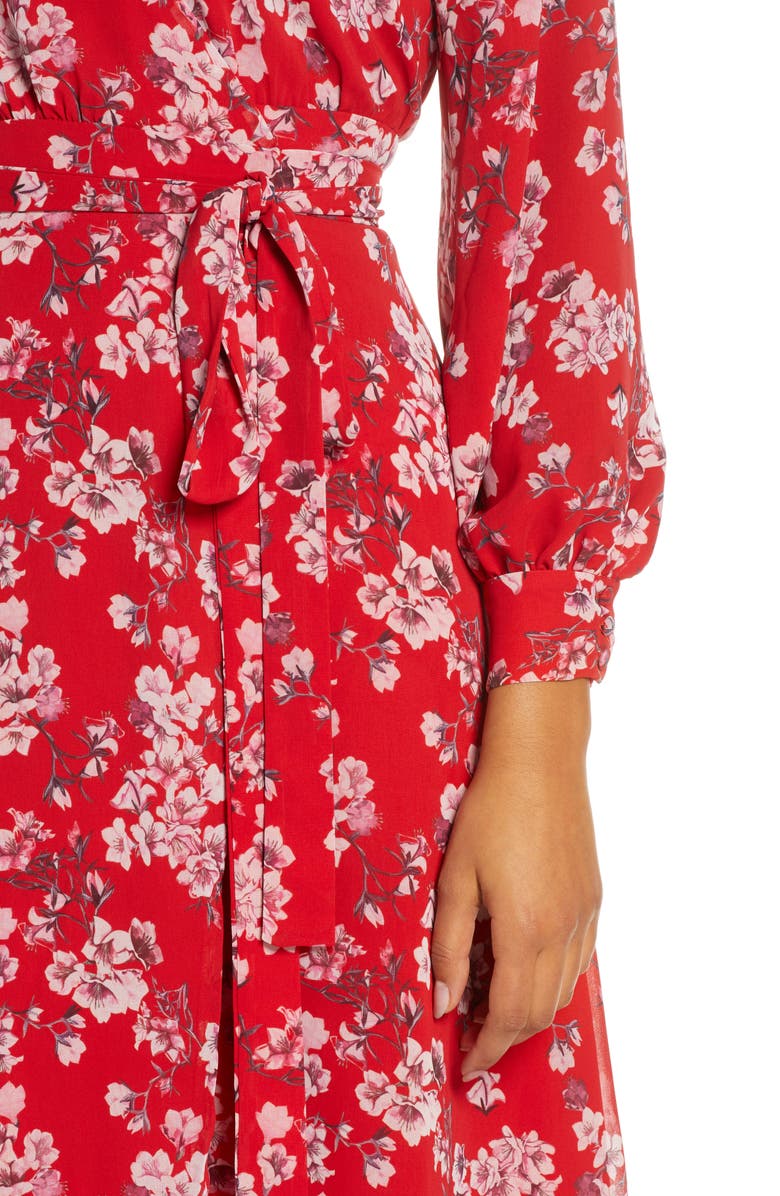 Fame and Partners The Evelyn Long Sleeve Wrap Dress, Alternate, color,