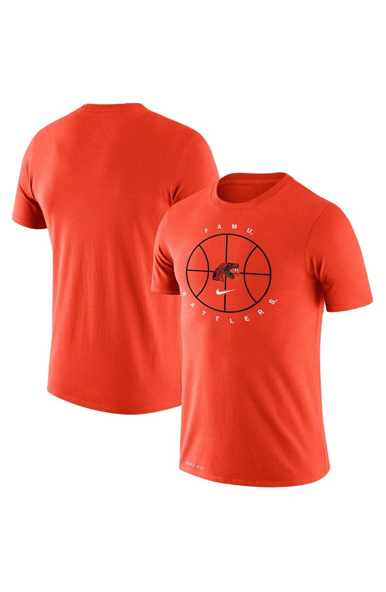 Nike Men's Nike Orange Florida A&M Rattlers Basketball Icon Legend Performance T-Shirt, Main, color, Orange