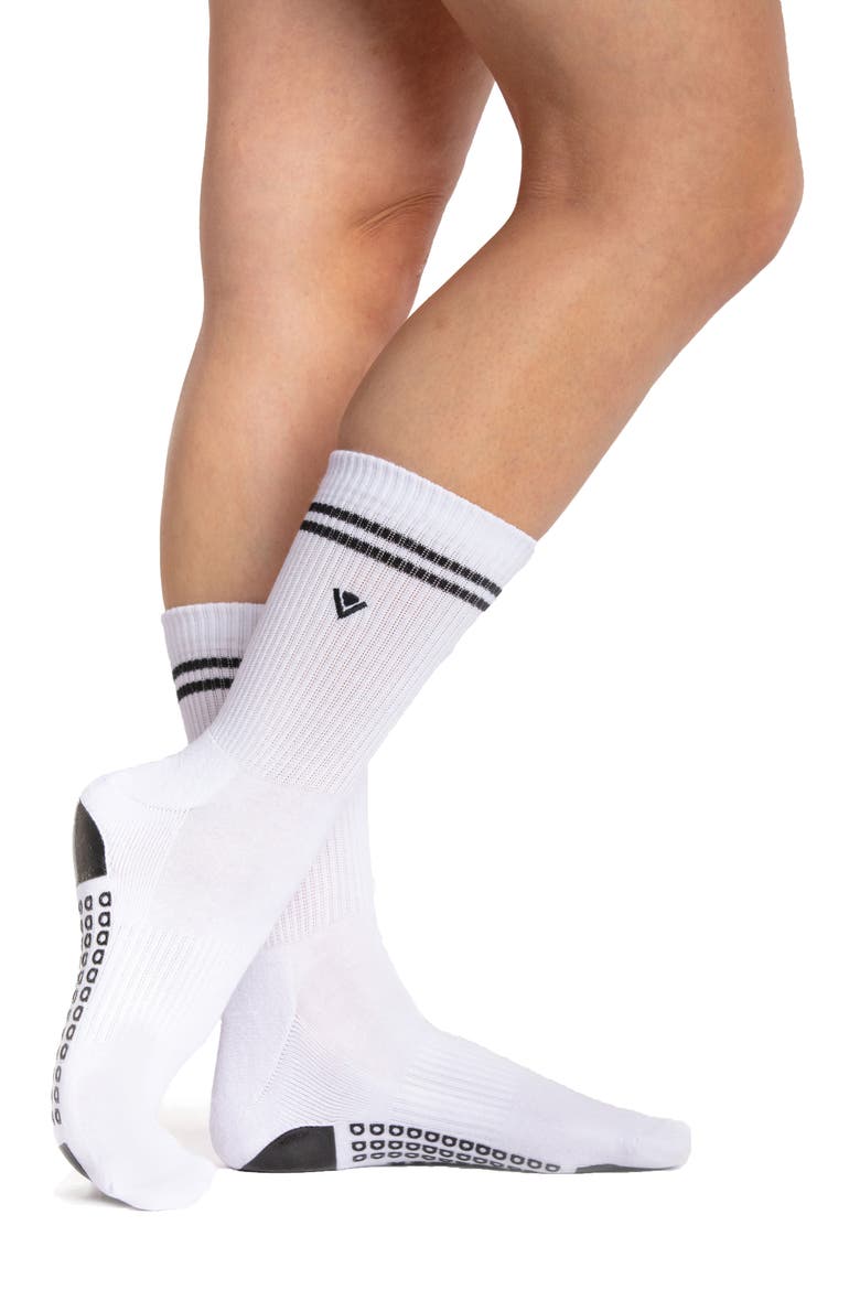 Assorted 2-Pack Grip Crew Socks, Alternate, color, SMALL