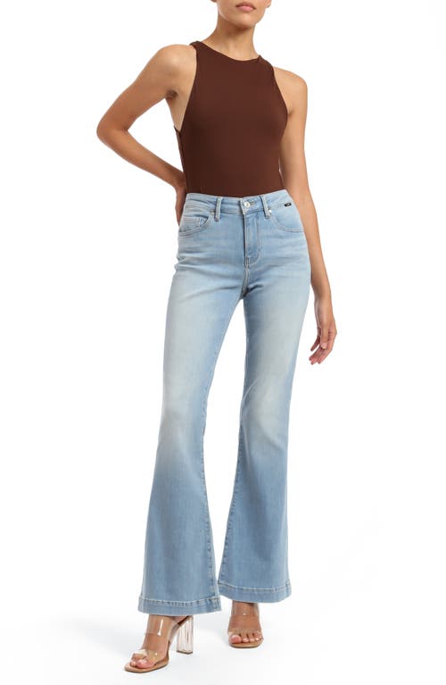 Mavi Jeans Sydney Flare Jeans In Bleach Feather Blue