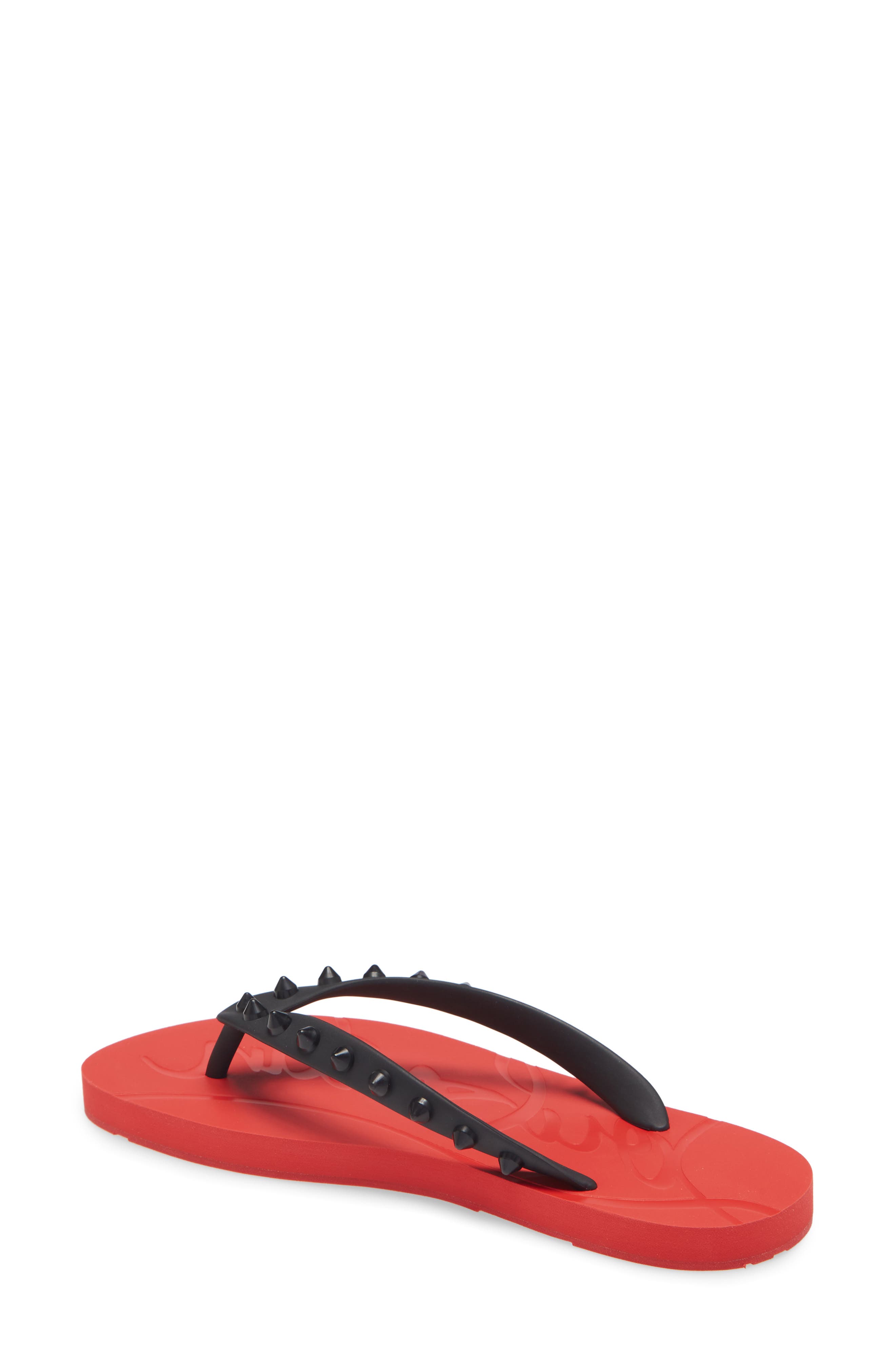 Christian Louboutin Loubi Flip Flop, Alternate, color, 