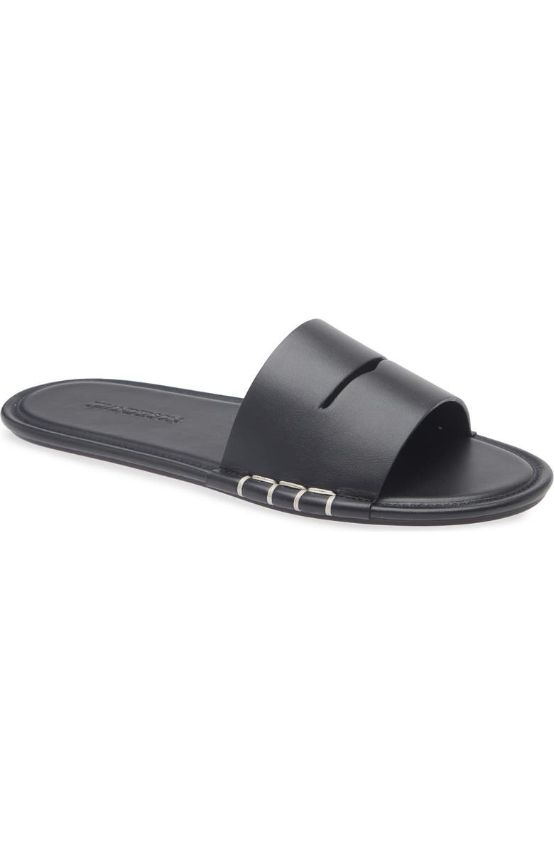 JW Anderson Loafer Slide Sandal, Main, color, 999 Black