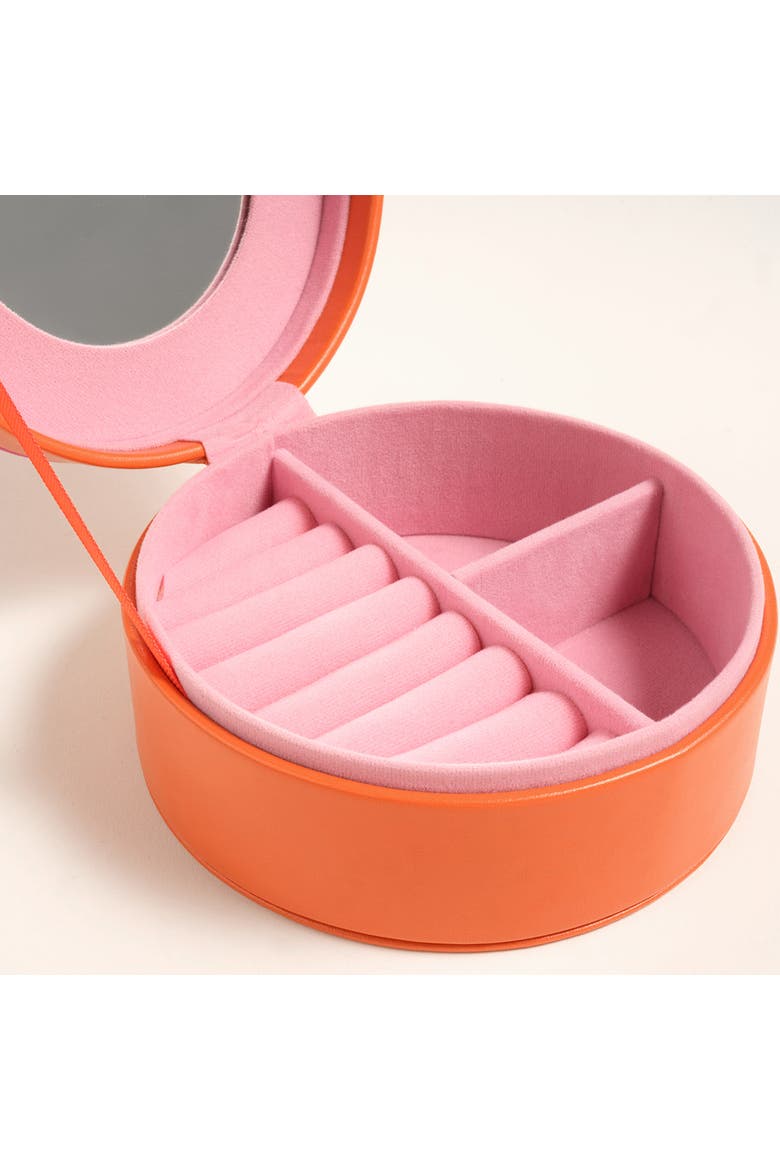 Meilin Jewelry Box 5" x 5" Artisan, Alternate, color, Orange - Pink