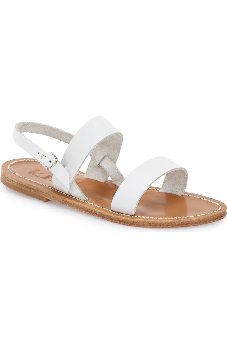 K.Jacques St. Tropez K Jacques St. Tropez Flat 'Barigoule' Vachetta Leather Sandal, Main, color,