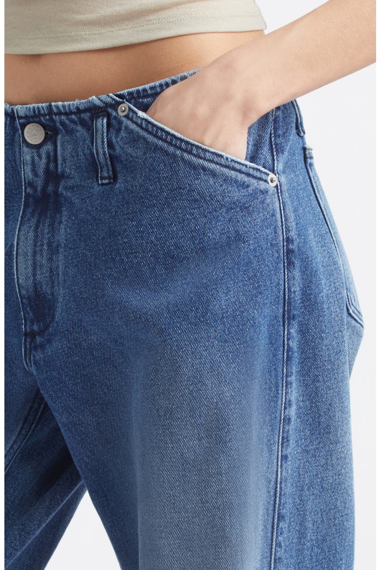Lonati Ripped Cotton Straight Leg Jeans, Alternate, color, DENIM