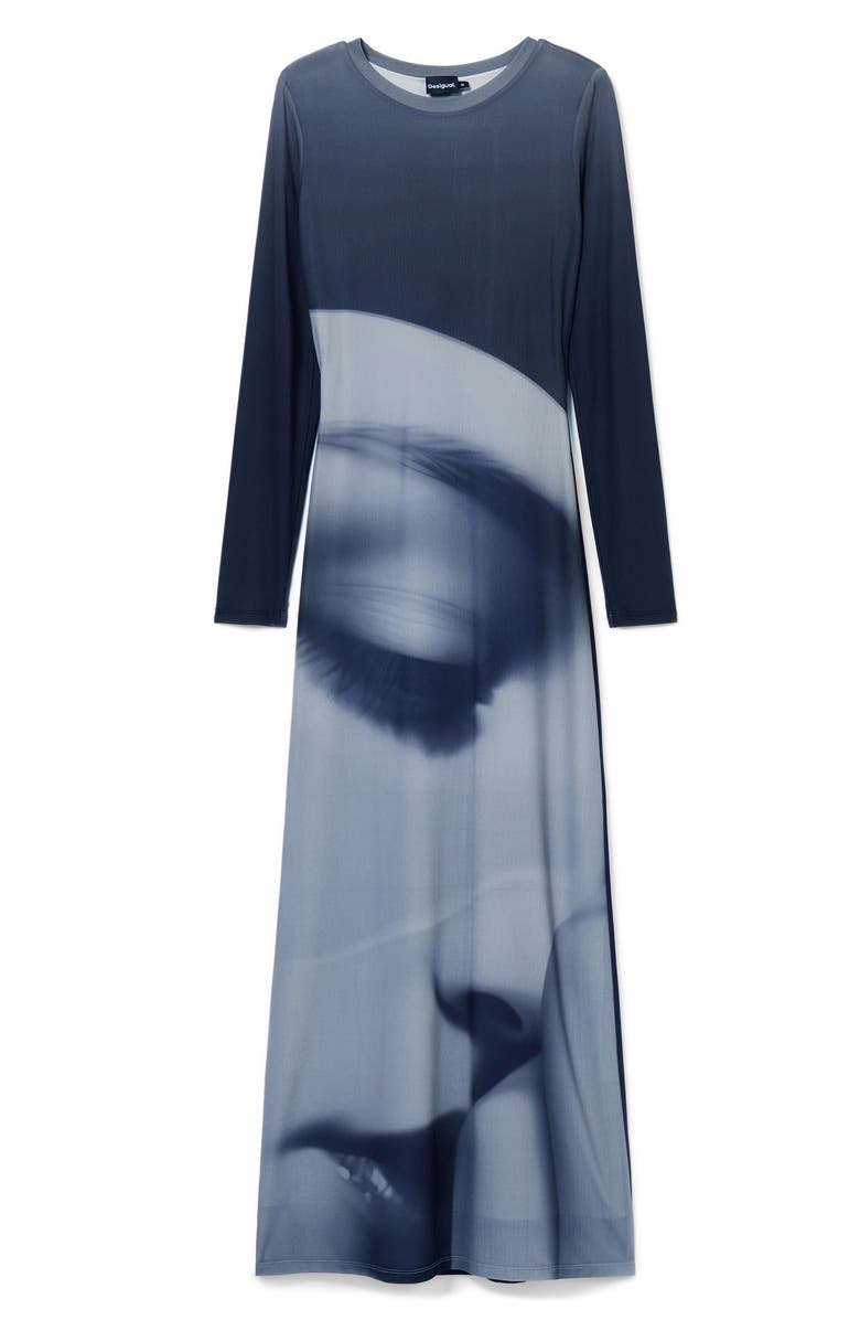 Desigual Orlando Long Sleeve Maxi Dress, Alternate, color,