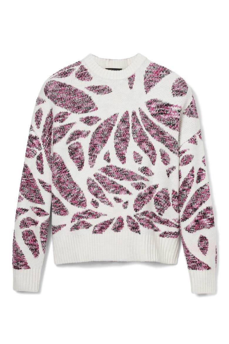 Kamloops Floral Crewneck Sweater, Alternate, color, MATERIAL FINISHES