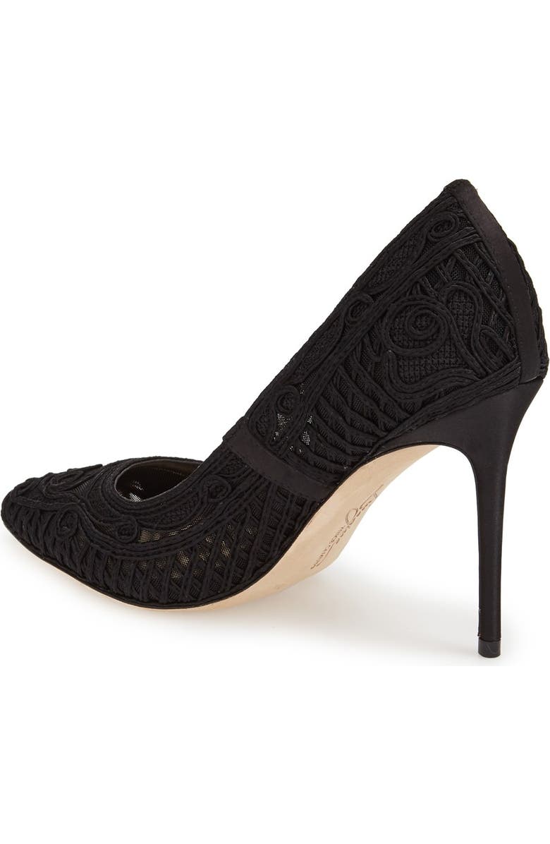 Imagine by Vince Camuto 'Olivia' Macramé Pointy Toe Pump, Alternate, color,