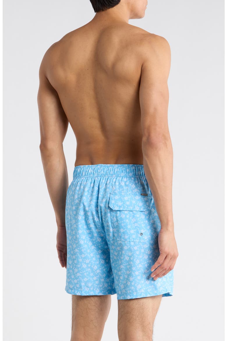 4-Way Stretch Volley Swim Trunks, Alternate, color, BLUE