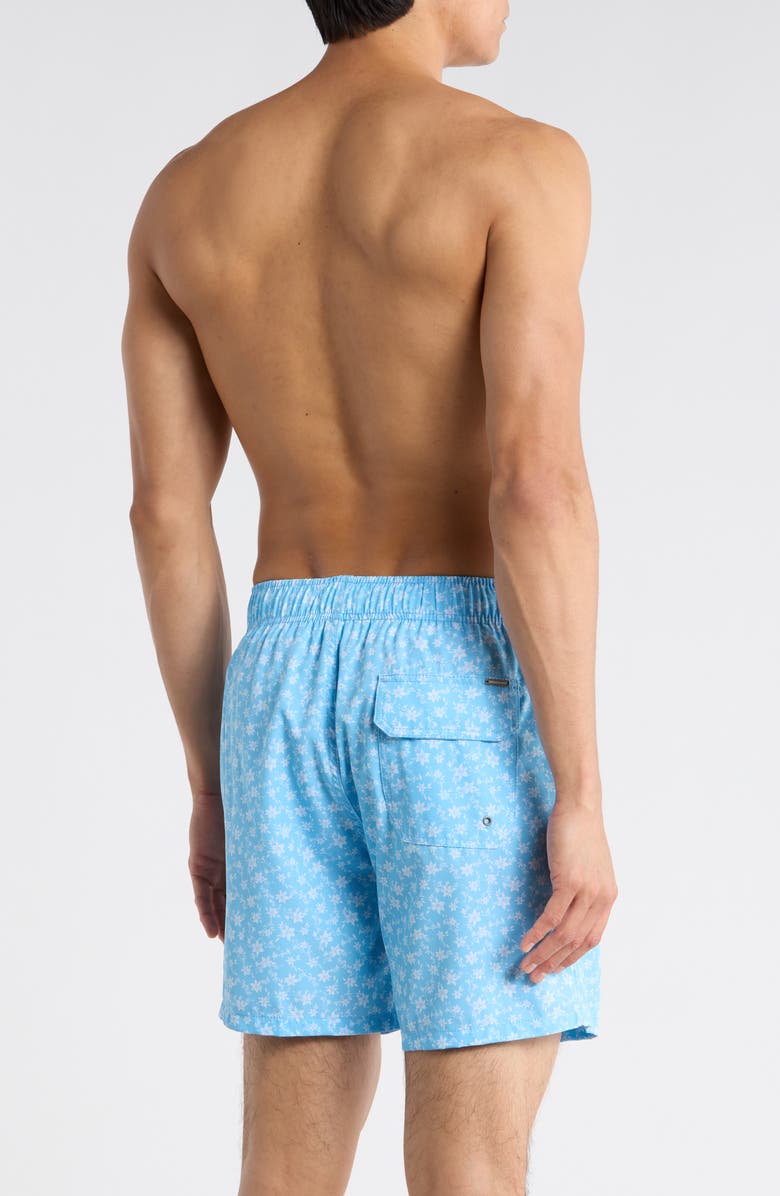 Vintage Summer 4-Way Stretch Volley Swim Trunks, Alternate, color, Blue