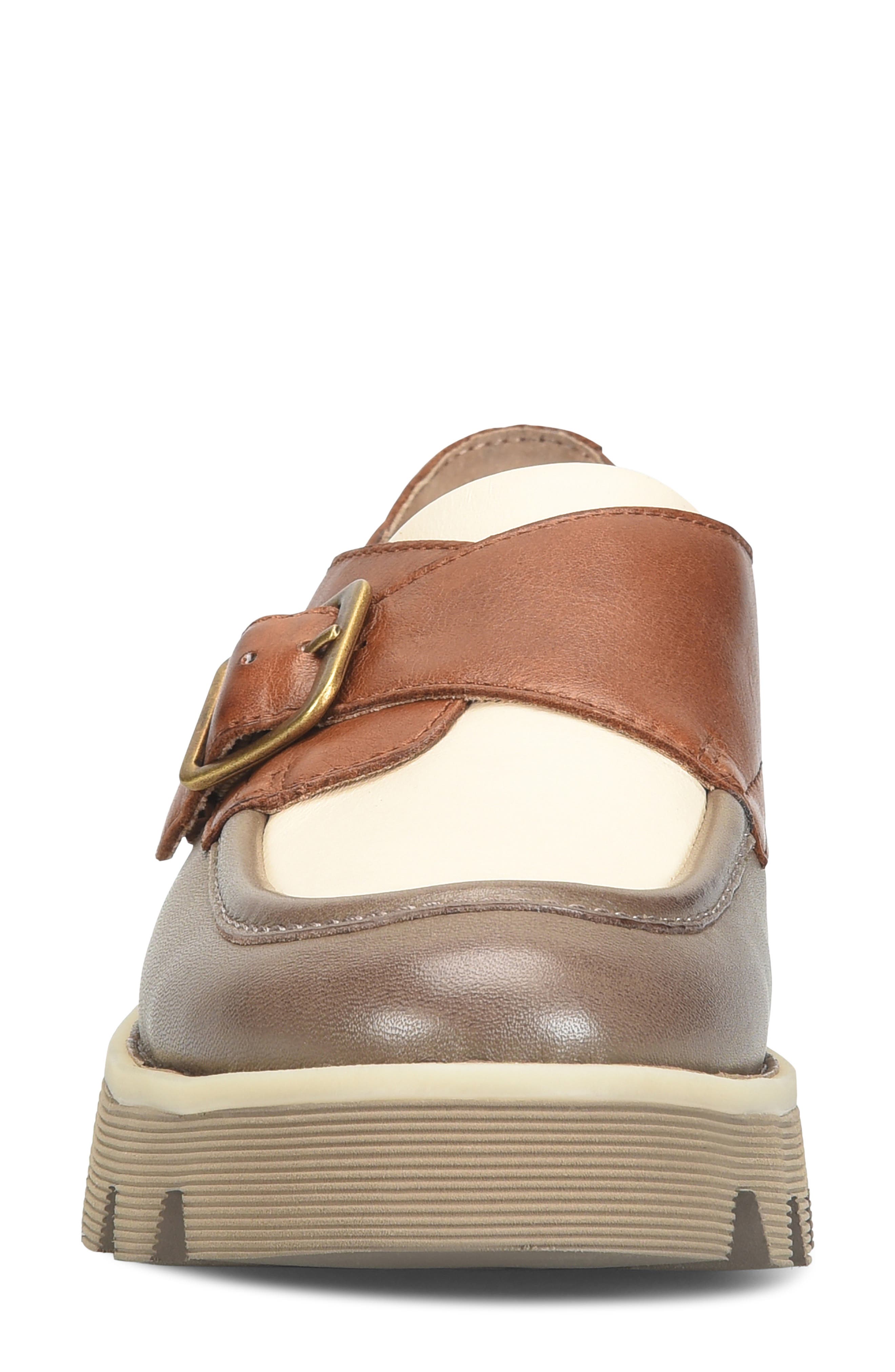 Sammi Spectator Monk Strap Shoe, Alternate, color, GREY BROWN LEATHER COMBO