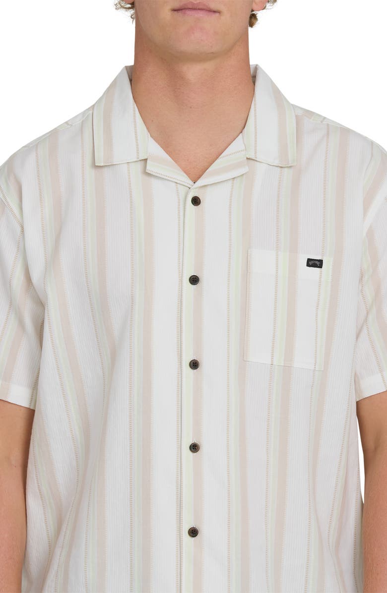 Billabong Victoria Vacay Linen Blend Camp Shirt, Alternate, color,