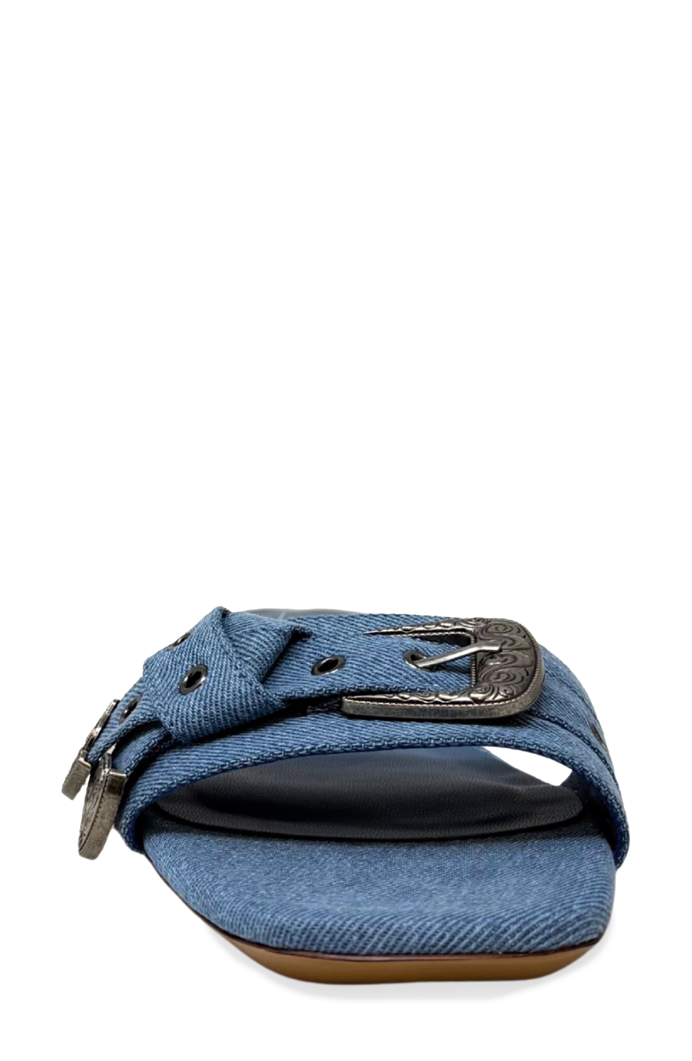 Darryl Slide Sandal, Alternate, color, DENIM