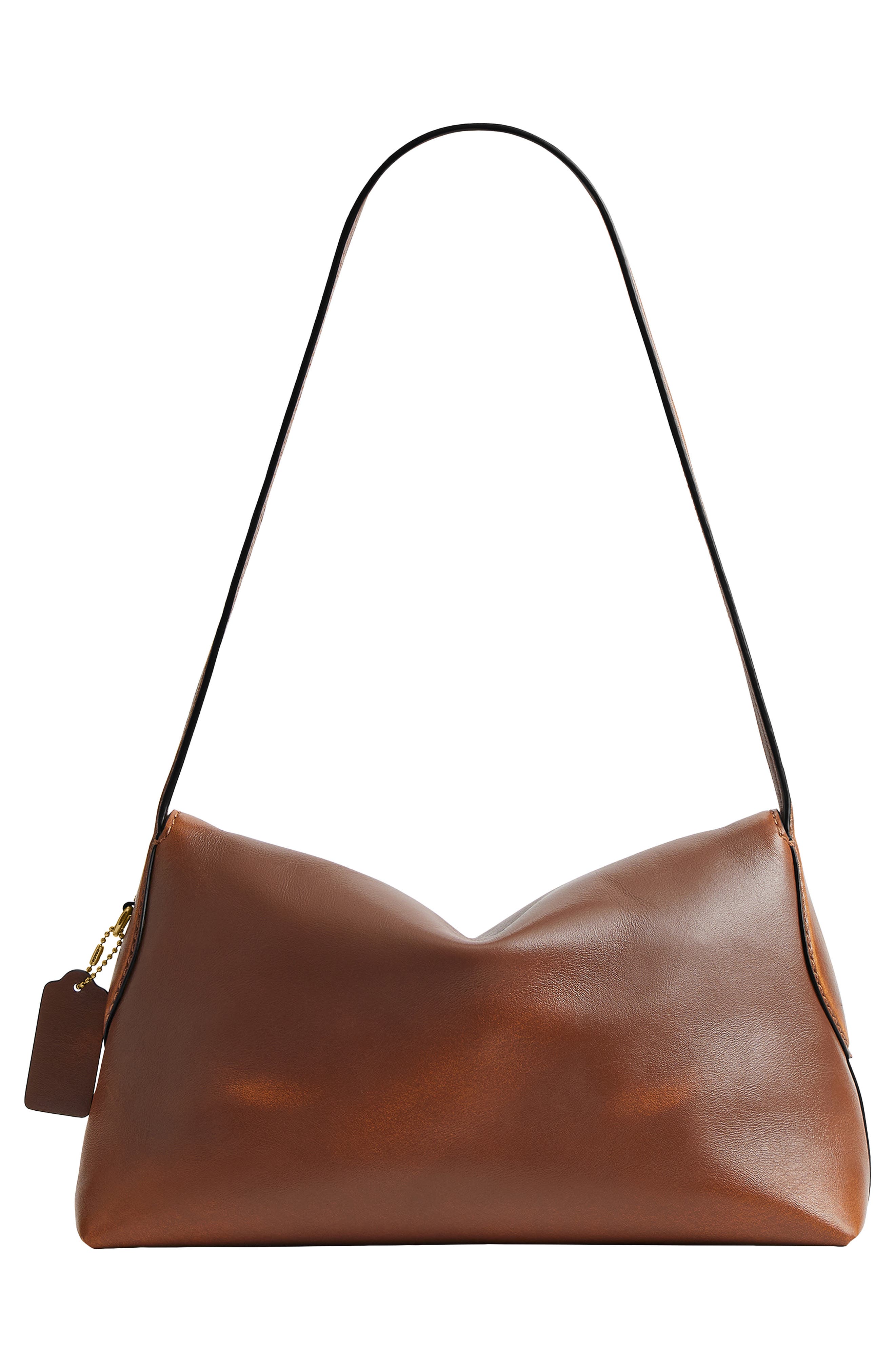Loved Leather Chelsea Shoulder Bag, Alternate, color, BROWN