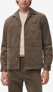 MANGO Regular Fit Corduroy Overshirt