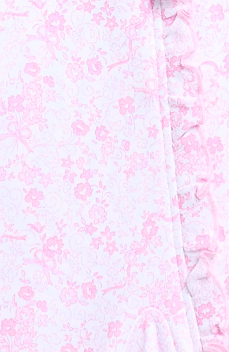 Kissy Kissy Pima Cotton Zip Footie, Alternate, color, Pink