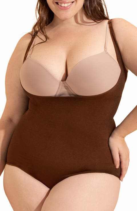 Open Bust Shaper Bodysuit (Regular & Plus Size)