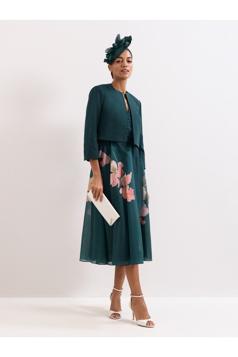 Arlette Teal Jacket, Alternate, color, Teal