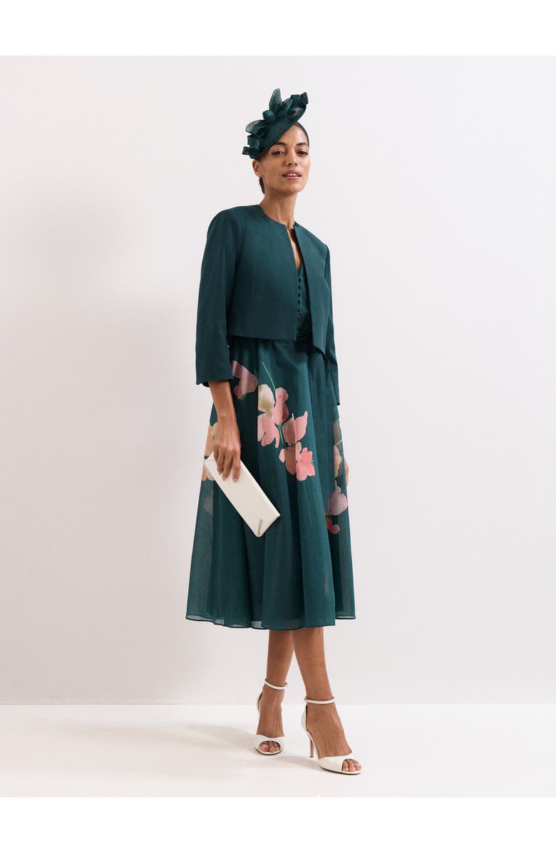 Phase Eight Arlette Teal Jacket, Alternate, color, Teal