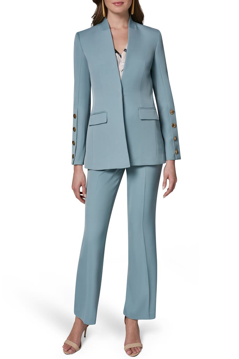 Collarless Jacket, Alternate, color, WATERLILY