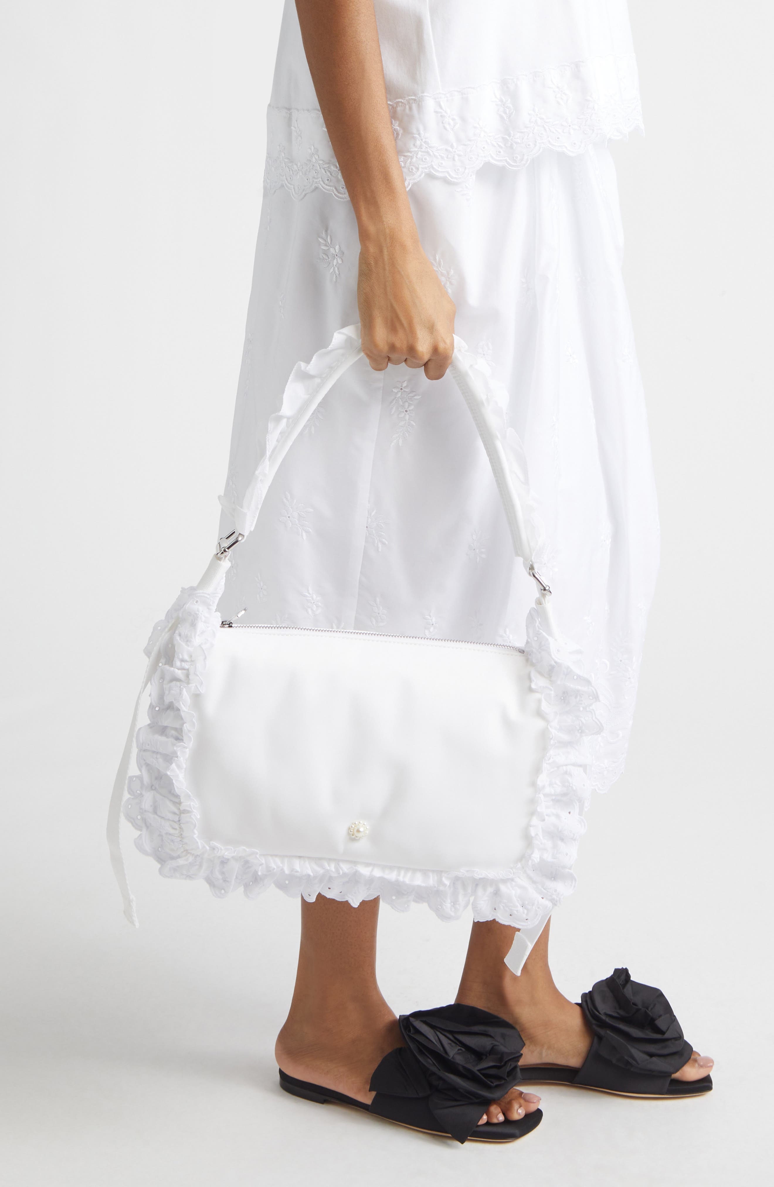 Pillowcase Shoulder Bag, Alternate, color, WHITE