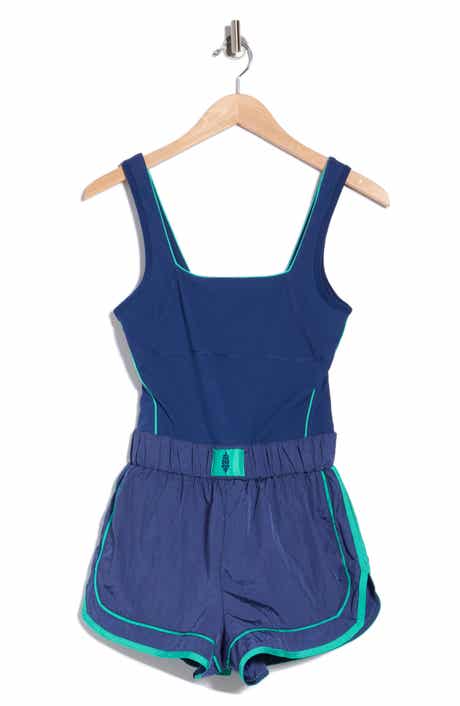 FP Movement Varsity Blues Mixed Media Romper